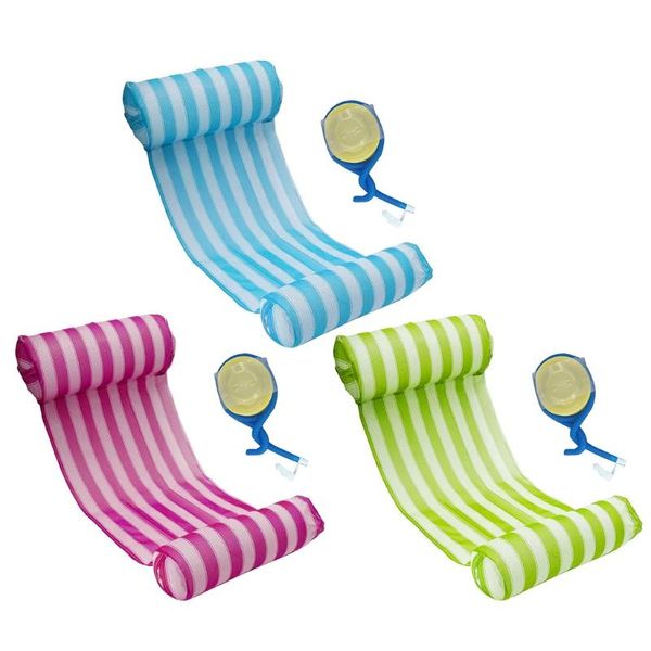 

inflatable floats & tubes y8ae foldable summer water hammock swimming pool mat toys rafts floating bed for kids&mattress
