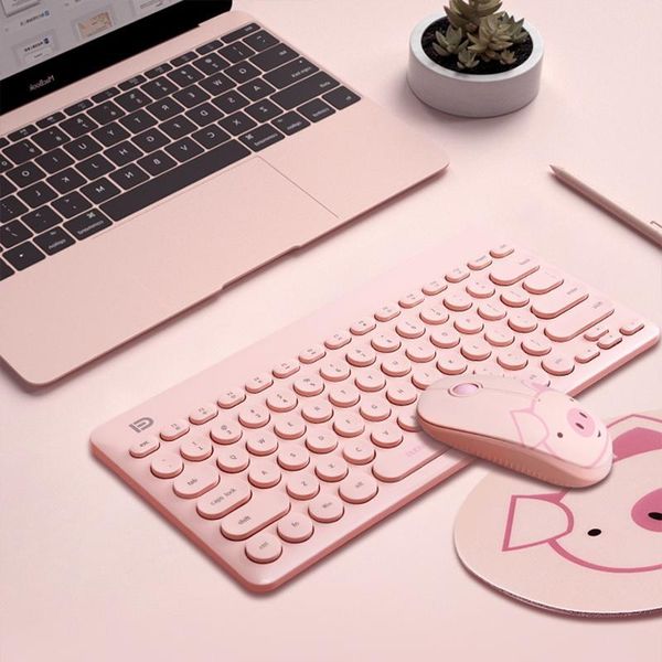 

keyboards 1 set silent 2.4g wireless keyboard mouse ergonomic usb portable home office gaming notebook accessories