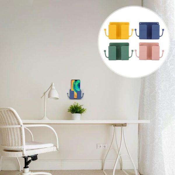 

cell phone mounts & holders 4pcs wall-mounted boxes creative storage multi-functional wall