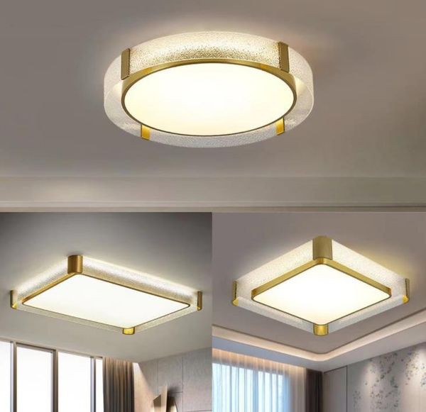 

nordic copper bedroom ceiling lamp post modern simple living room light luxury atmosphere book lights