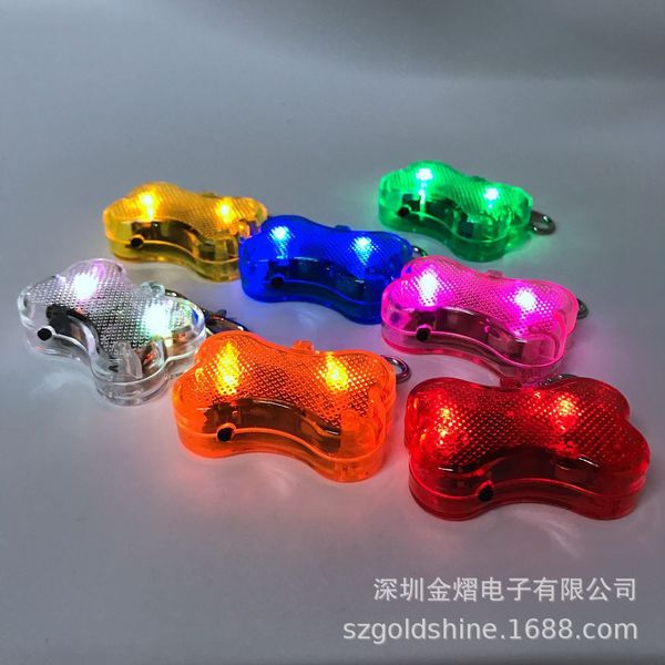 

bone shaped lamp luminous pet pendant dog flash tag