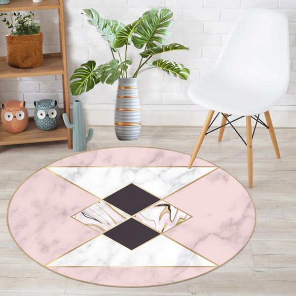 

carpets rugs for home living room nordic abstract pattern round rug children rooms polyester non-slip parlor door mat