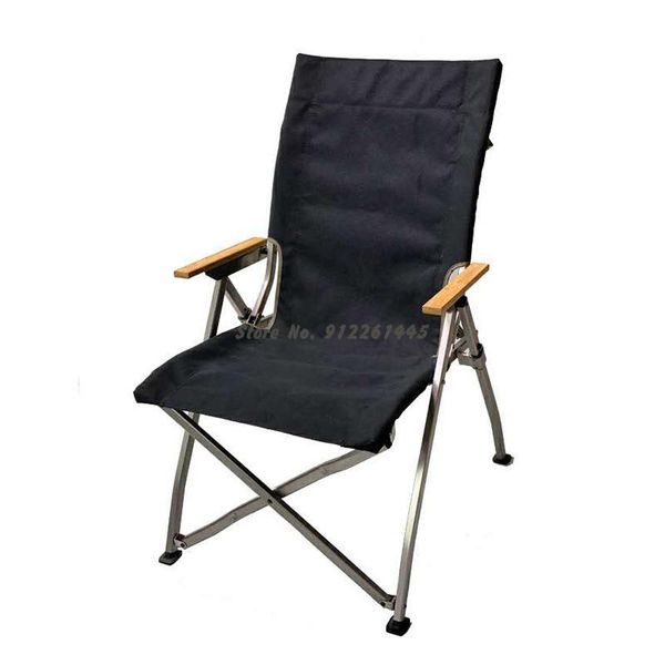 

camp furniture outdoor comfortable portable folding chair camping fishing backrest aluminum alloy self-driving leisure