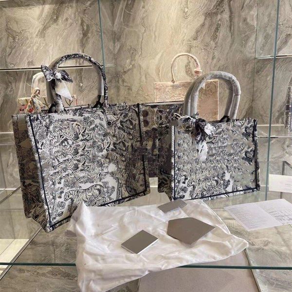 

r tote bag bags canvas shopping handbags classic shoulder women luxurys designers embroidered fashion large capacity big size wholesale vari