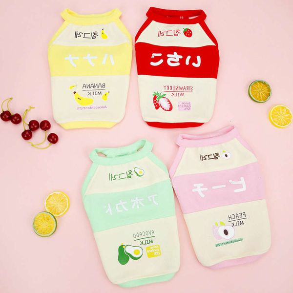 

pet clothes dog lovely and simple in sprg fruit t-shirt summer
