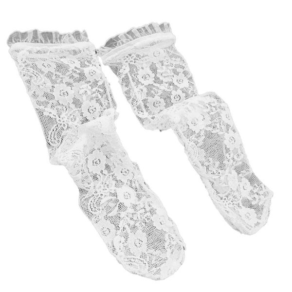 

socks baby girls white lace princess knee high mesh ruffle floral stocking, Pink;yellow