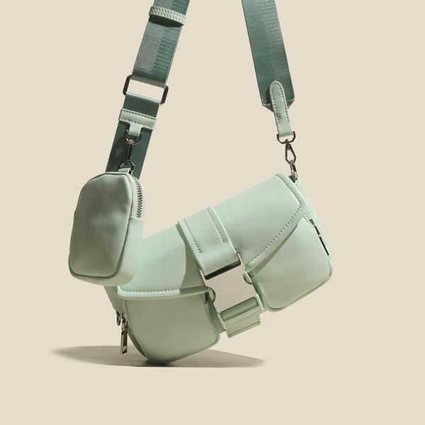 

evening bags genuine leather french deluxe sense 2 pair pocket breast bag under the armpit ins chain cross-body