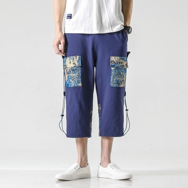 

men's pants harajuku style hip hop harem summer casual jogging male baggy sportswear ribbons streetwear vb6w, Black