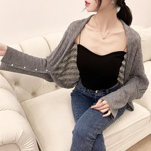 

bow ties knitted fake collars shawl for women sleeve scarf half shirt detachable collar cardigan false, Black;gray