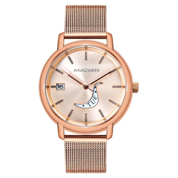 

wristwatches quartz watches with stainless steel bands men, Slivery;brown