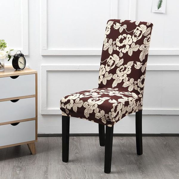 

1pcspandex printed chair cover elastic seat covers decoration covering office anti-dirty kitchen for wedding party banquet