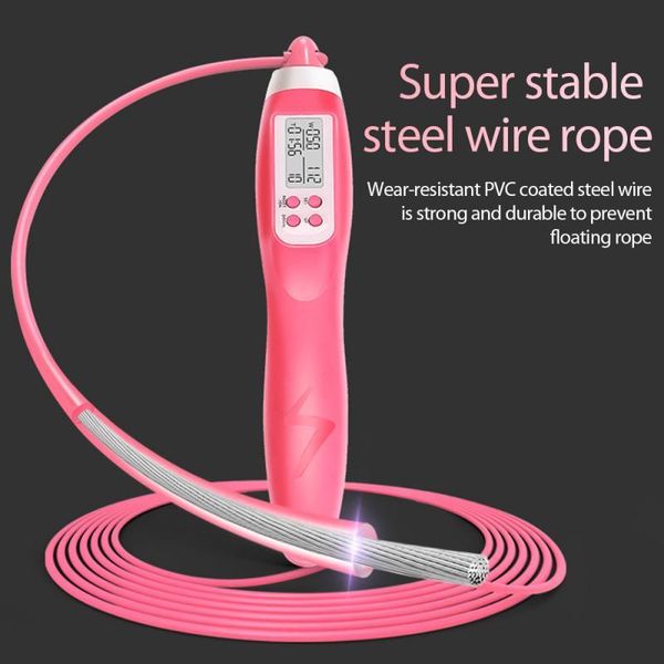 

smart electronic digital skip rope professional fitness body building exercise portable jumping calorie consumption jump ropes