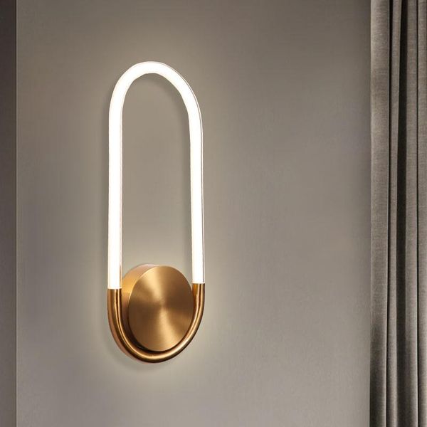 

modern luxury el decorative indoor acrylic silicone led wall lamp