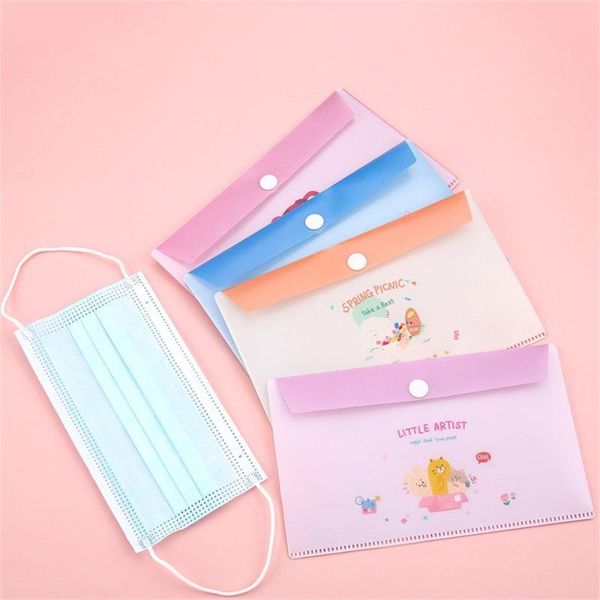 

storage bags organizer containers save bag holder cartoon mask facemask disposable cards boxes