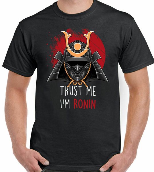 

trust me i m ronin mens funny samurai japanese warrior mma fitness top, White;black