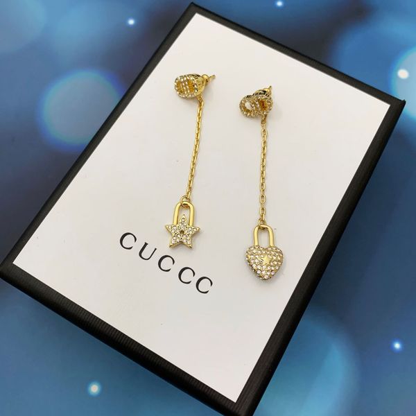 

special offer 70% off luxury jewelry family's new letter tassel earrings, Golden