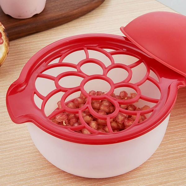

party decoration creative red silicone plastic pomegranate bowl fruit vegetable tools home kitchen