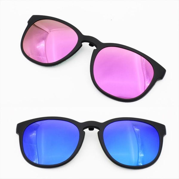 

model no tj008 single clipping tac polarized retro sunglasses lenses for myopia hyperopia eyeglasses extra clip on sunlens, White;black