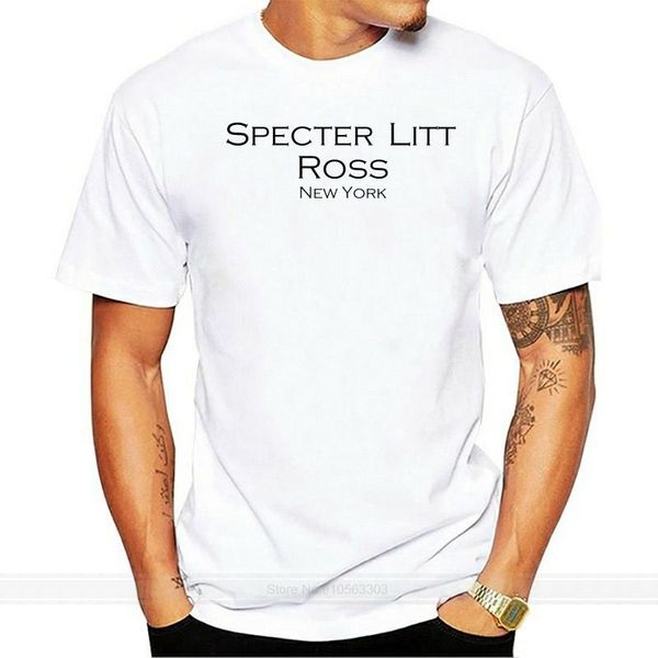 

men's t-shirts specter liross suits t-shirt - attorney law lawyer tv show tee pearson cotton tshirt men summer fashion euro size, White;black