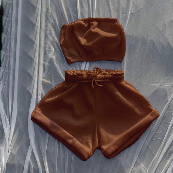 Kadın Kırpma Üst Bodycon Üst 2 Parça Kıyafetler Set Kırpma Tops + Katı Renk Sıska Pantolon Tracksut 5 Renk Select Boyutu (S-L)