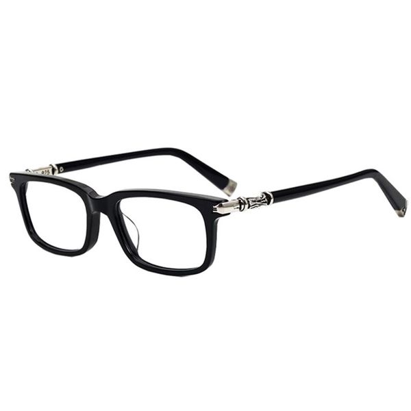 Japan Design Retro-Vintage 925Silver Occhiali Montatura Piccola Plancia rettangolare Ottica Fullrim Unisex 52-18-148 Occhiali unisex leggeri per astuccio completo da prescrizione