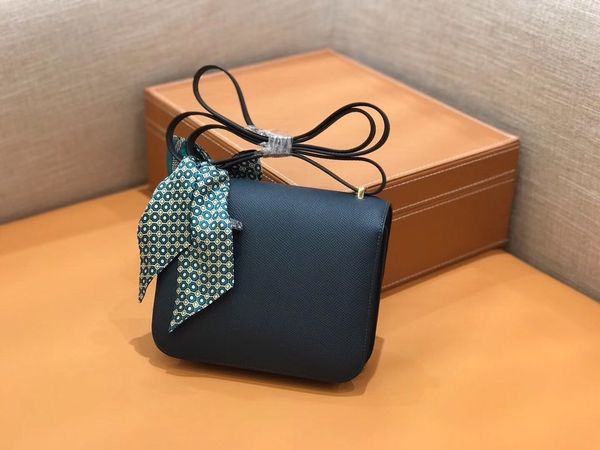 

luxury handbag constance wallet shoulder bag messenger bag material imported from germany epsom calfskin all handmadep79d