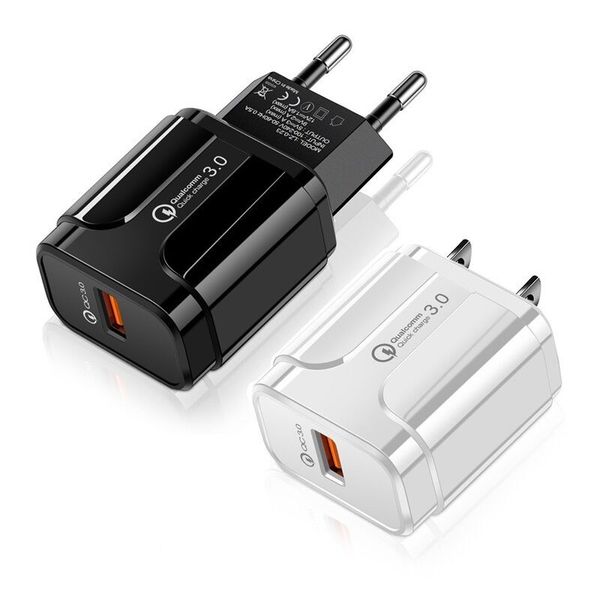 Quick Charge 3,0 USB Ladegerät QC3.0 Schnelle Lade EU UNS Stecker Adapter Wand Handy Für Samsung S 8 9 hinweis 4 5 10 Xiaomi Huawei