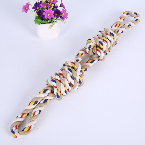 

dog apparel 1pc cotton rope pet toy interactive bite big knot