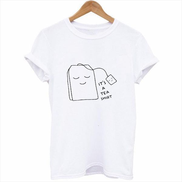 

its a tea letter bag men t shirts print short sleeve o neck loose summer ladies tee clothes, White;black