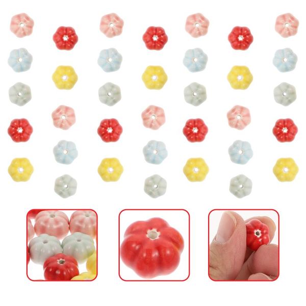 

party favor 40pcs pumpkin loose beads spacer diy jewelry making