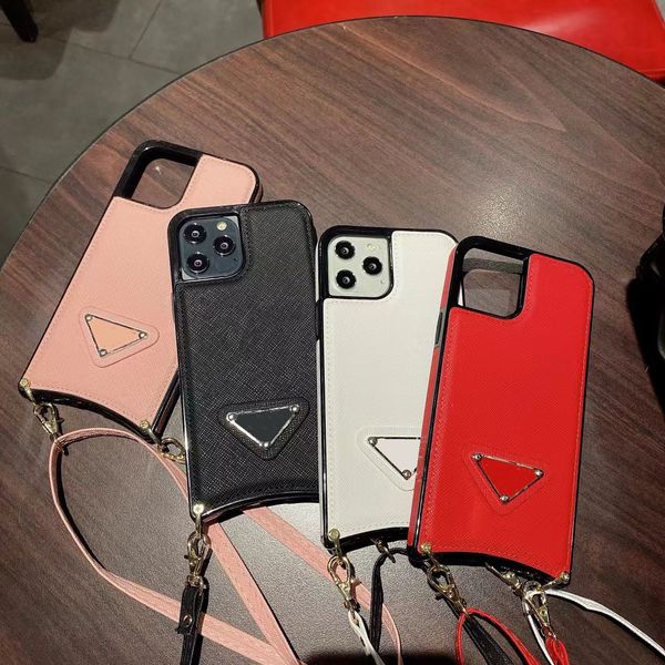 

fashion designer phone cases for iphone 13 12 11 pro max xs xr xsma 8plus leather fishtail lanyard design luxury cellphone case with 12pro 1