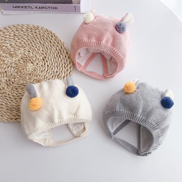

cute baby hat born beanies knitting wool soft cap for girls boys hats pography props infant accessories1, Yellow