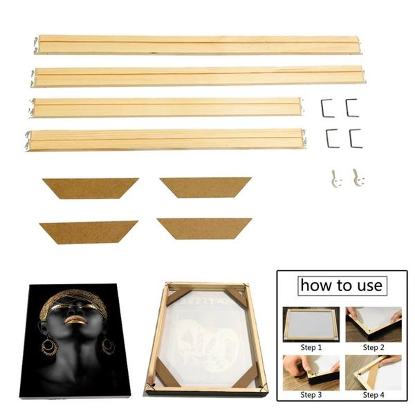 

frames solid wood po picture frame diy frame, for canvas poster diamond painting wall 50 60 70 80 90 cm