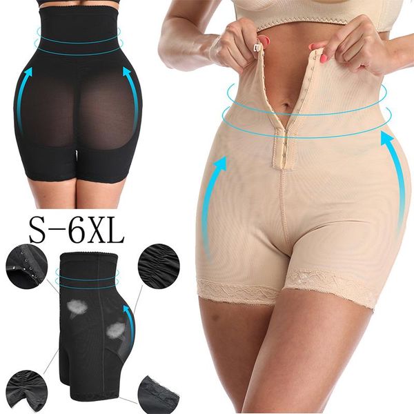 

women's shapers sjastme plus shapewear workout waist trainer corset bulifter tummy control size booty lift pulling underwear shaper bel, Black;white