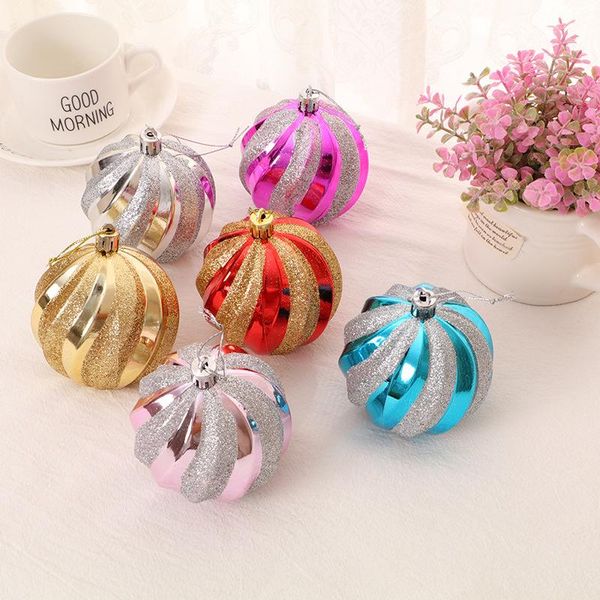 

party decoration 12 pcs/set christmas ball ornaments hand-painted high-end color xmas tree decors home ornament decor 2021 year