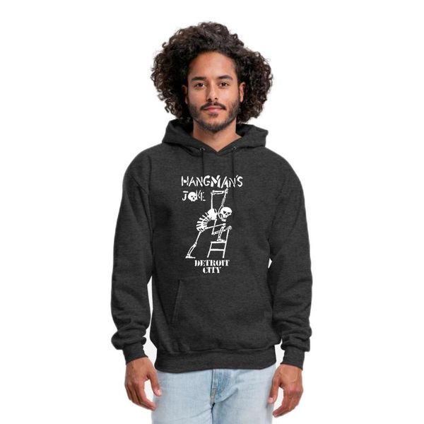

men's hoodies & sweatshirts hangman's joke winter sweatshirt fashion fleece hoodie, Black