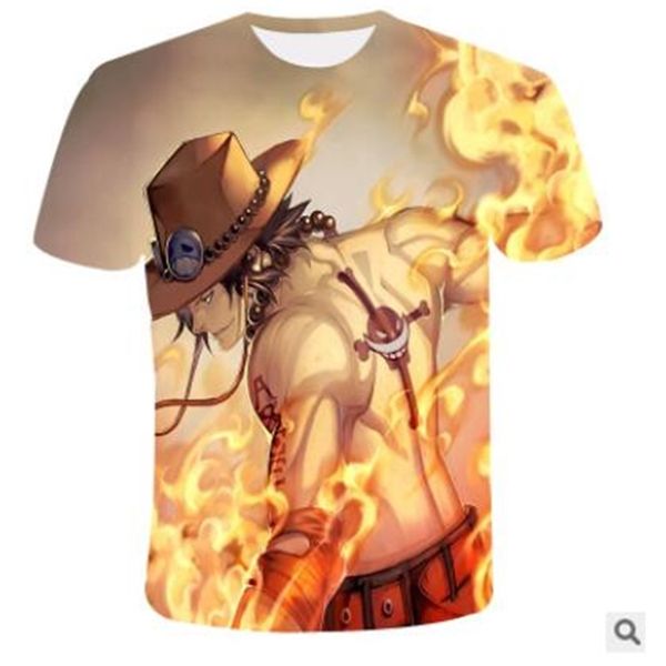

t luffy shirt casual tshirt homme o neck streetwear man t-shirt boys clothes anime summer tees, White;black