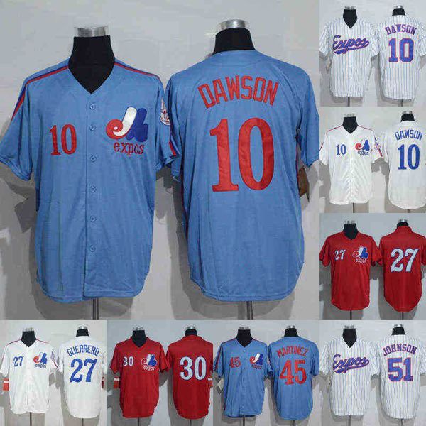 

montreal expos jersey 10 andre dawson 14 pete rose 27 vladimir guerrero 30 tim raines 45 pedro martinez 51 randy johnson baseball jerseys, Black