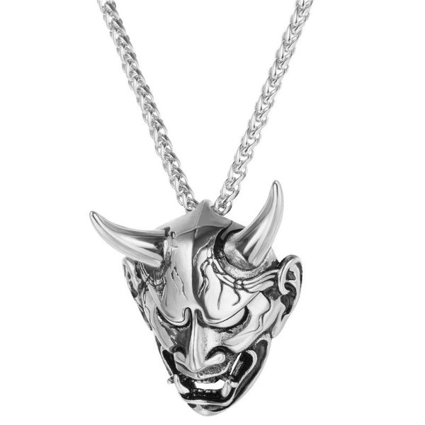 

pendant necklaces 1pc exquisite man head necklace male, Silver