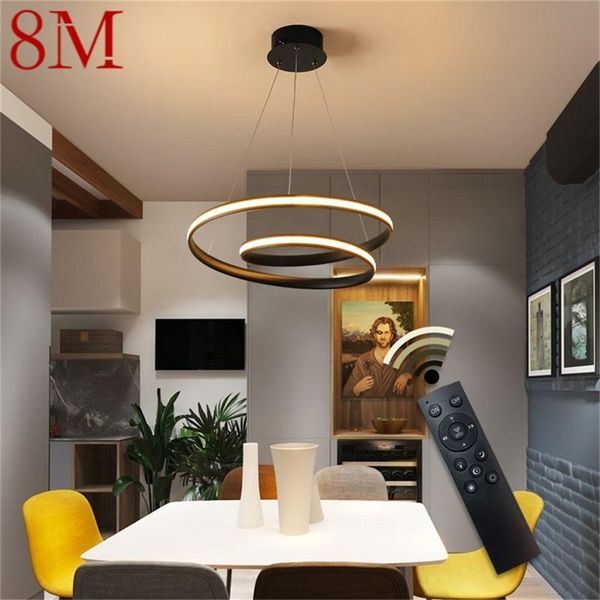 

pendant lamps 8m light fixtures led with remote control dimmable modern home decorative for dining room restaurant