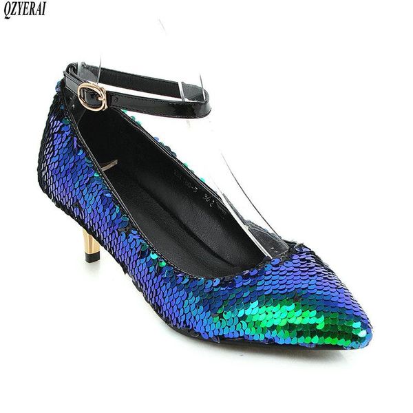 

dress shoes 2021 arrival women med high heel brand ladies pointed toe genuine leather fashion pumps office, Black