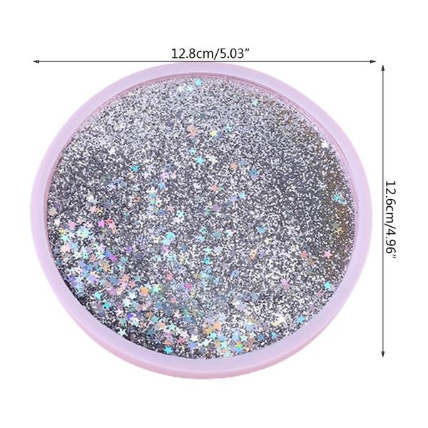 

mats & pads cute quicksand coasters cherry blossom ocean cup mug placemat cushion insulation pad