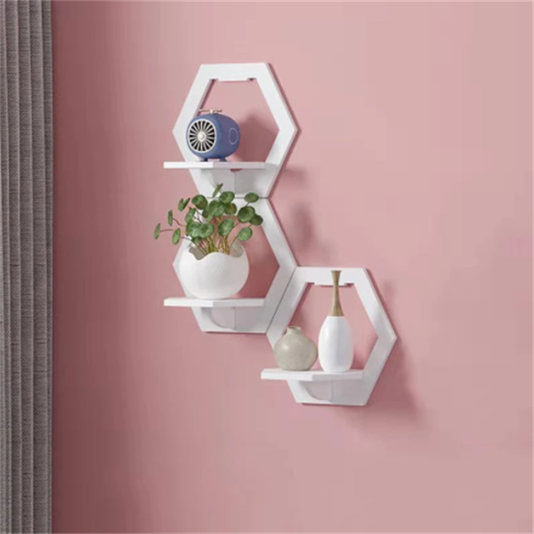 

other home decor punch-wall shelf wall-mounted pvc wood hanging decoration flower storage rack balcony creative pot stand