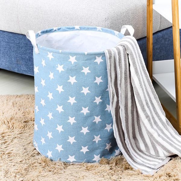 

canvas waterproof laundry basket folding clothing storage bag multifunctional clothes toys organizer household organization bags