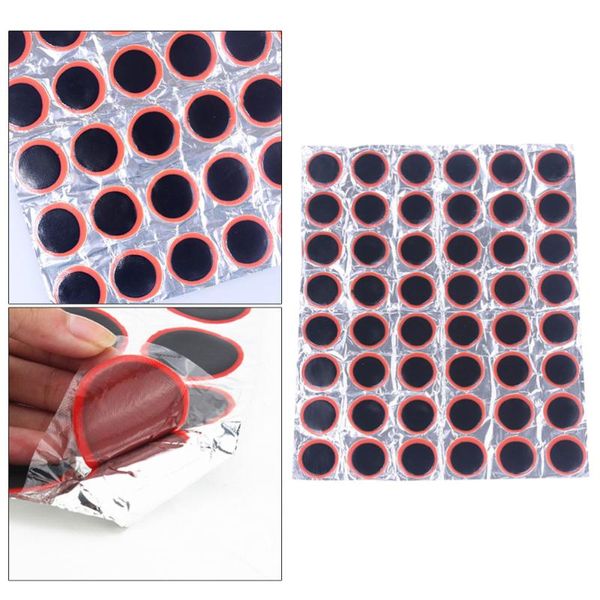

tools 48pcs 25mm motor bike tyre tire inner tube puncture rubber patches repair kit