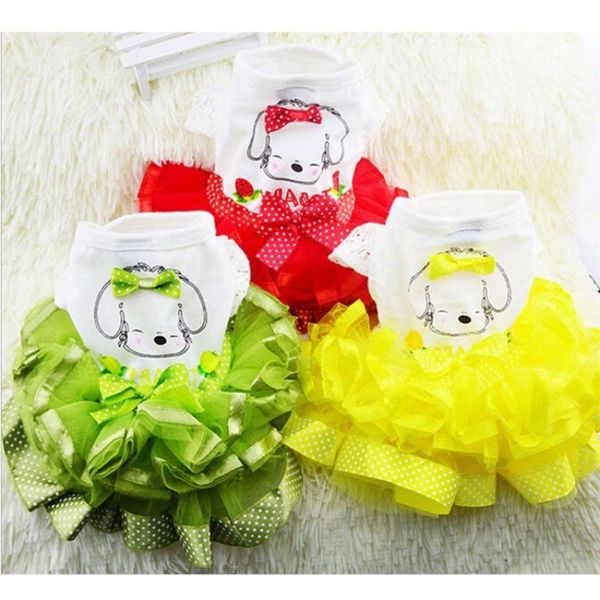 

the dog clothes dog dress in spring and summer