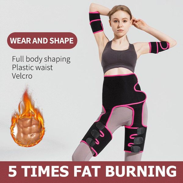 

waist and thigh trimmer neoprene sauna belt trainer arm shaper high workout belly weight loss women sweat gym women's shapers, Black;white