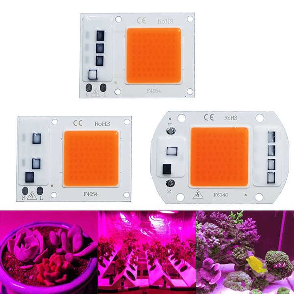 

led grow cob light chip full spectrum ac 220v 10w