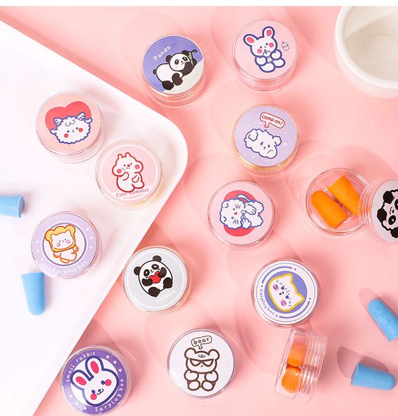 

2021 cartoon boxed earplugs student dormitory soundproof sleep anti-noise anti-noisy mute artifact noise reduction special 16 styles