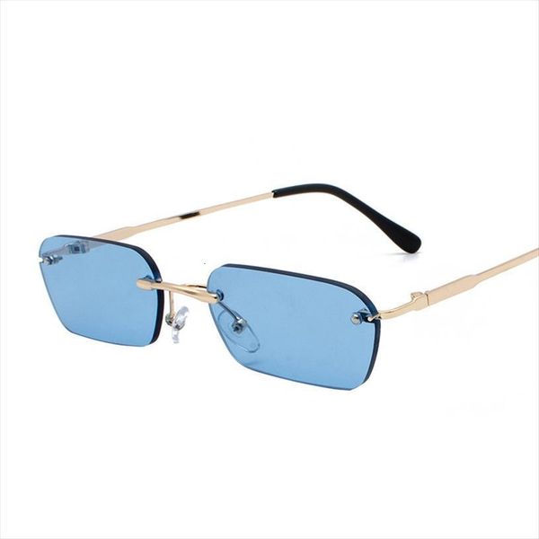 

Retro Classic Small Square Sunglasses Men Brand Designer Sun Glasses Women Vintage Metal Frame Black Lens Eyewear Uv400, White;black